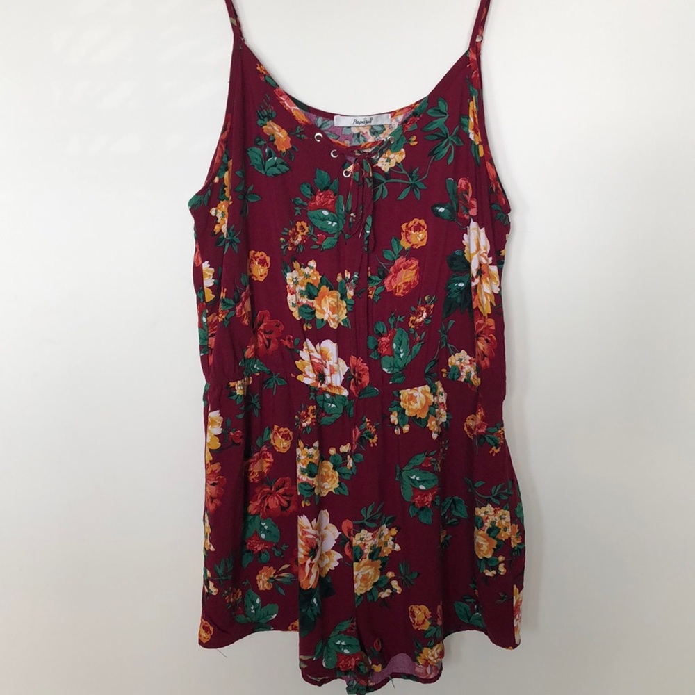 Papaya small shorts romper
